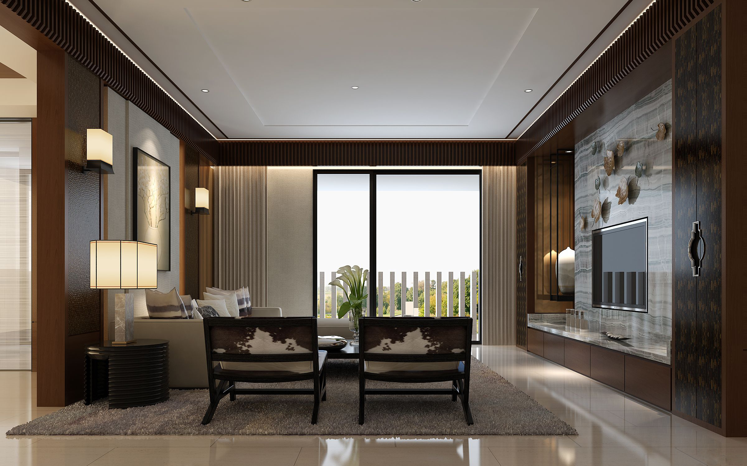 新中式 中式古典 奢华家装别墅样板房-7-31