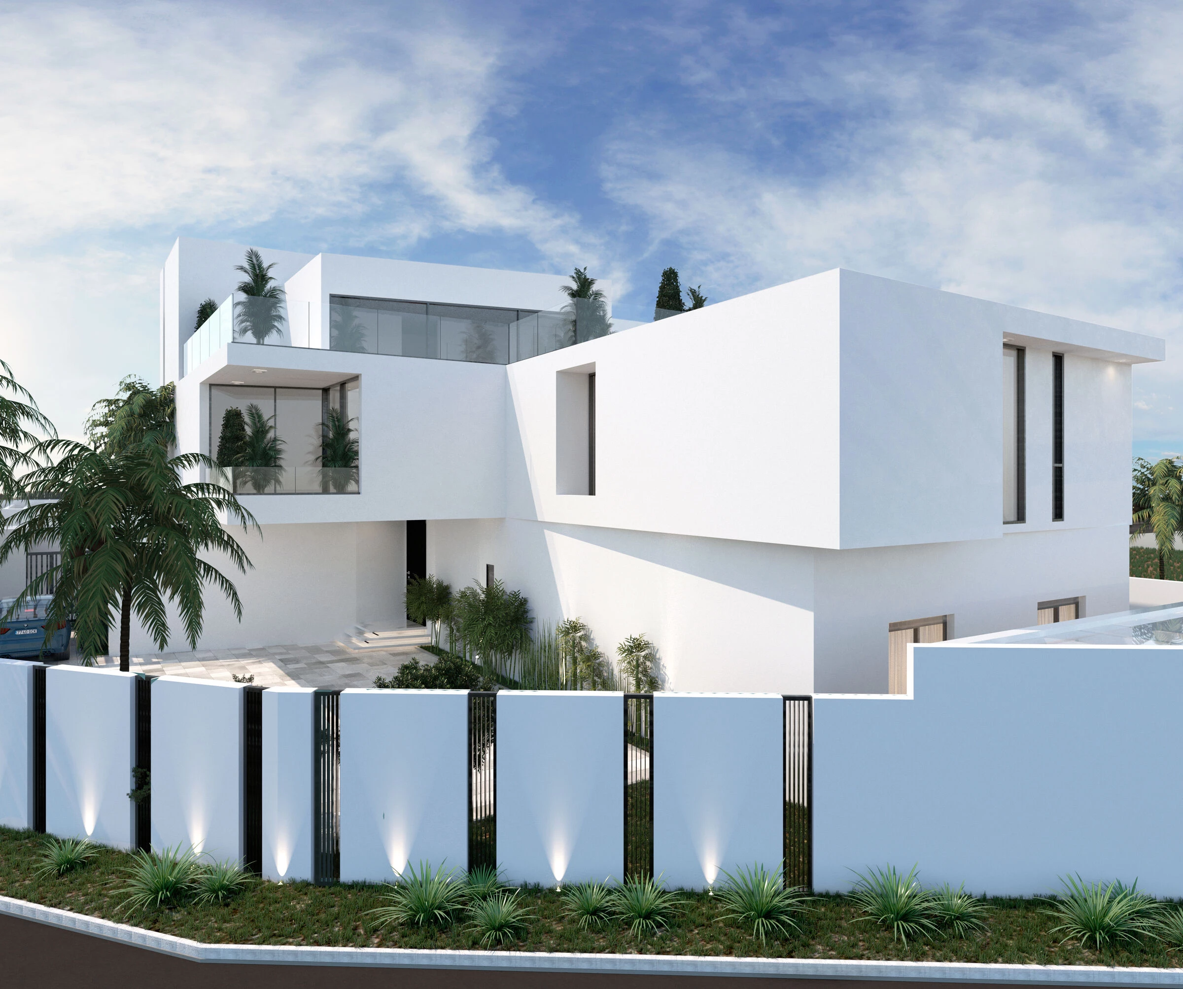 尼日利亚拉各斯私人住宅 | 双庭院融入热带现代设计-10