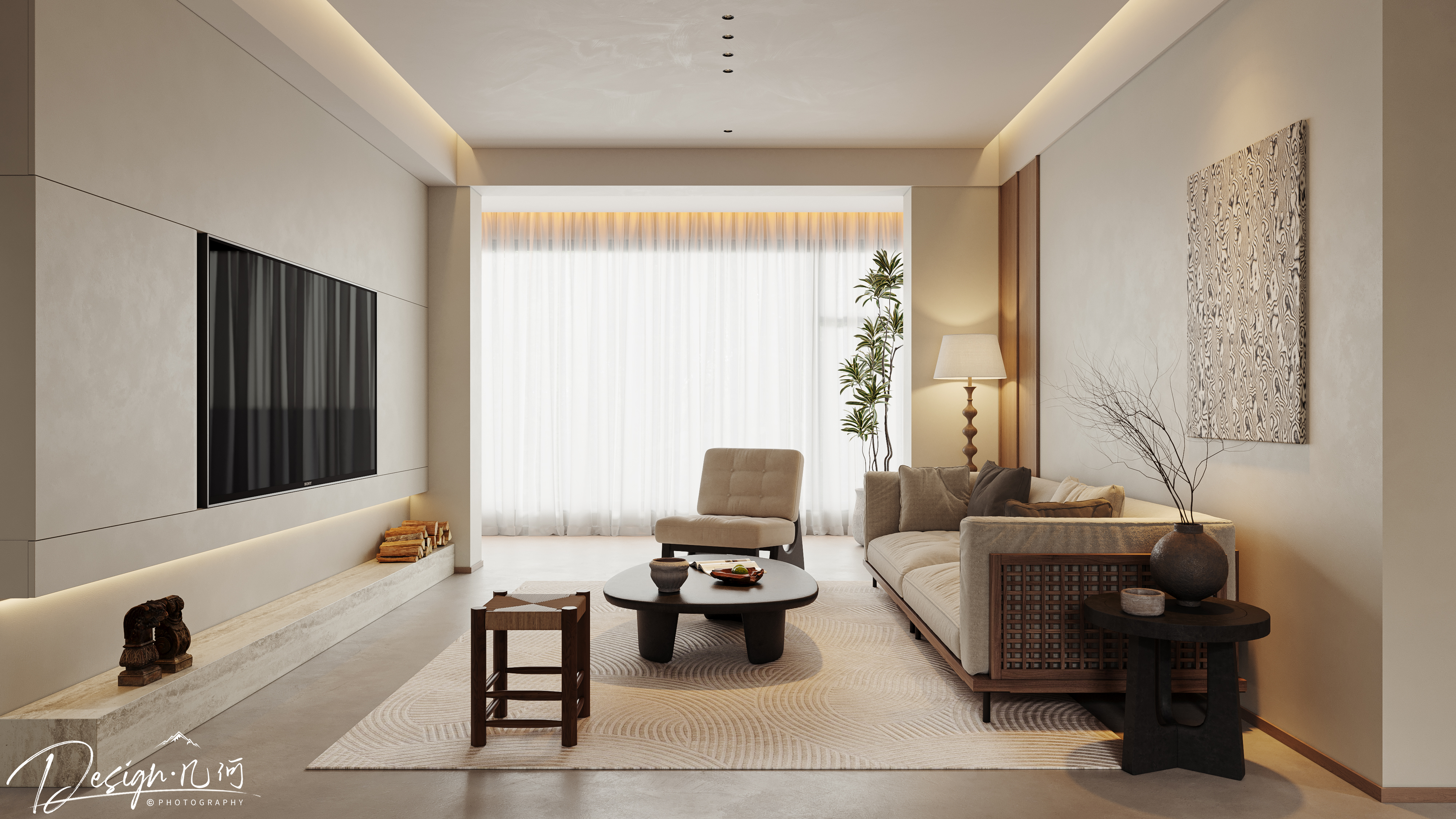 几何空间视觉表现 | 百悦府中古风客餐厅-2