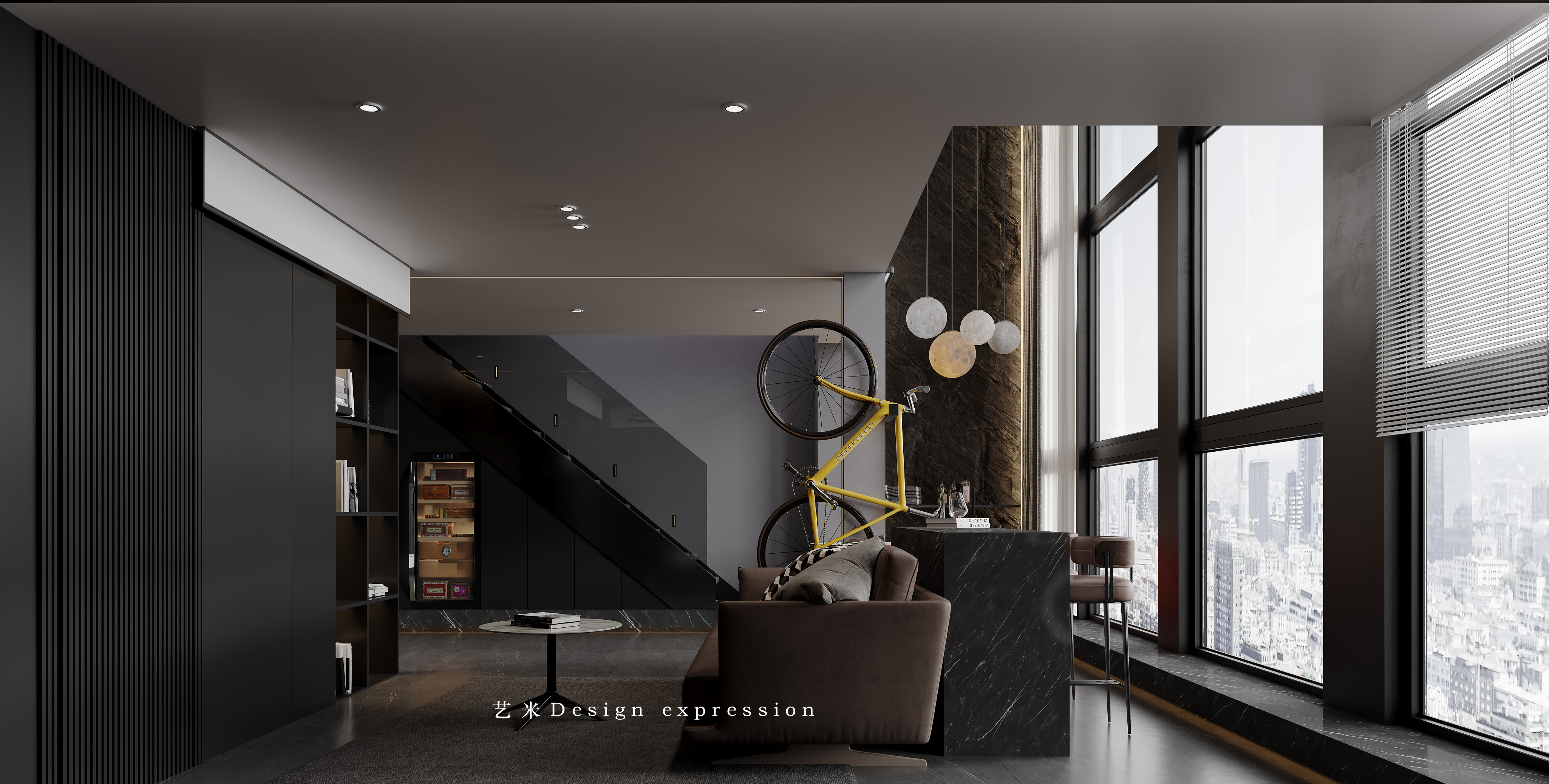 暗黑风家装-艺米效果图-2