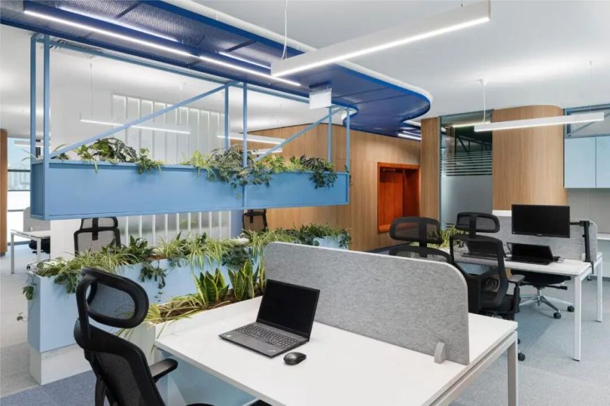 Syscom Engineering索非亚办公室:蓝色美学丨保加利亚丨SOFT CASE STUDIO-14