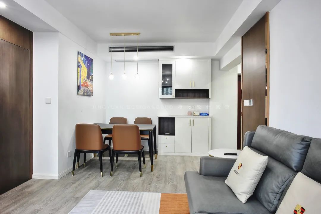 境远装饰 | 90㎡北欧轻奢婚房,冷色都市风设计-34