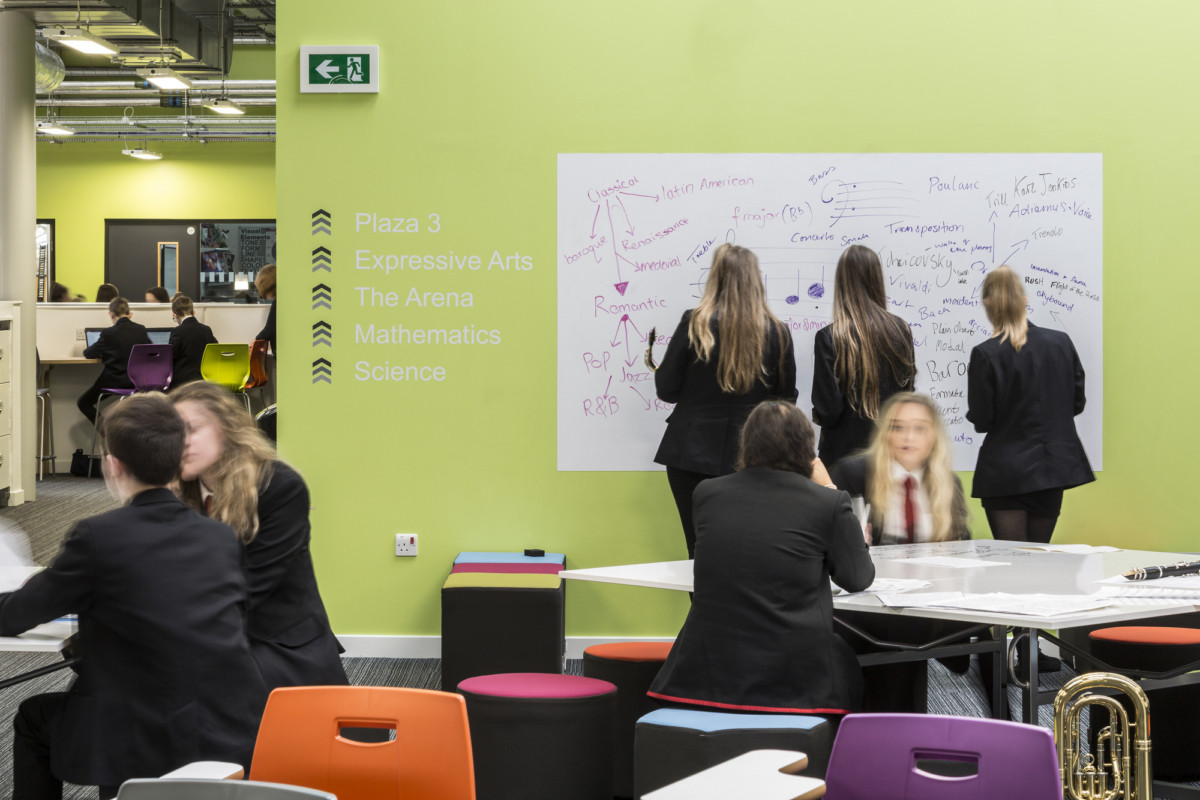 苏格兰 West Calder 中学现代教学楼-14