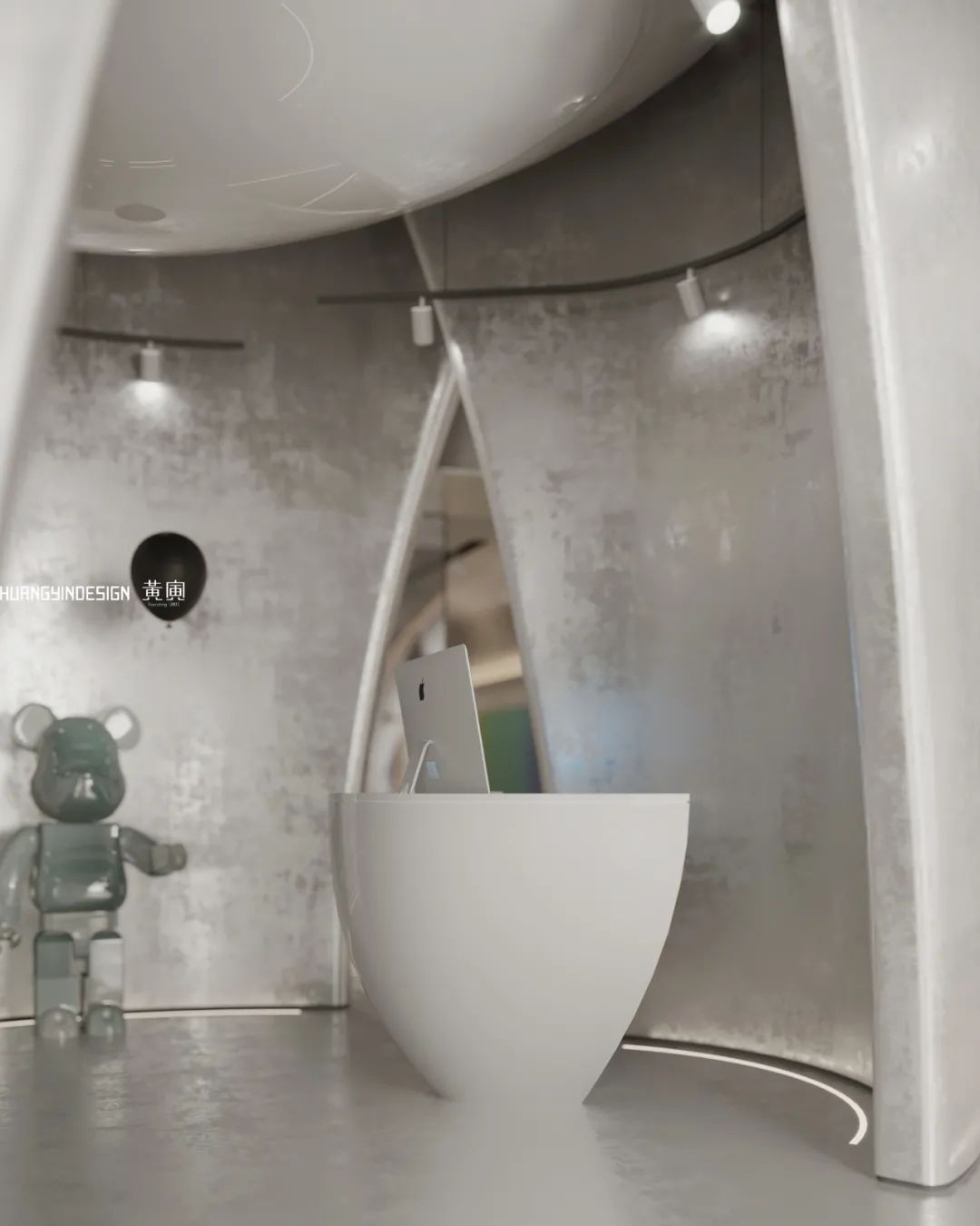 壹等艺国际涂料银泰展厅丨中国台州丨黄寅设计事务所-24