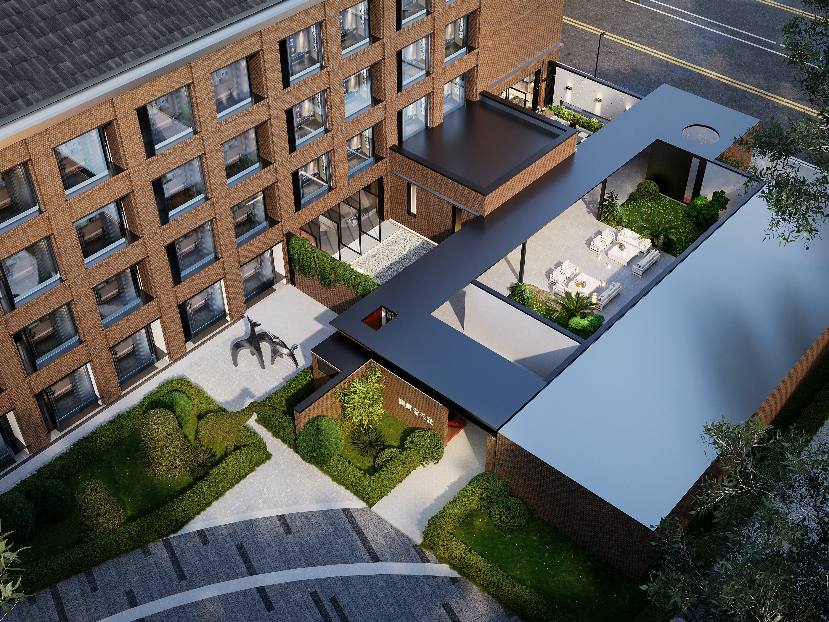 酒店设计方案效果图-10