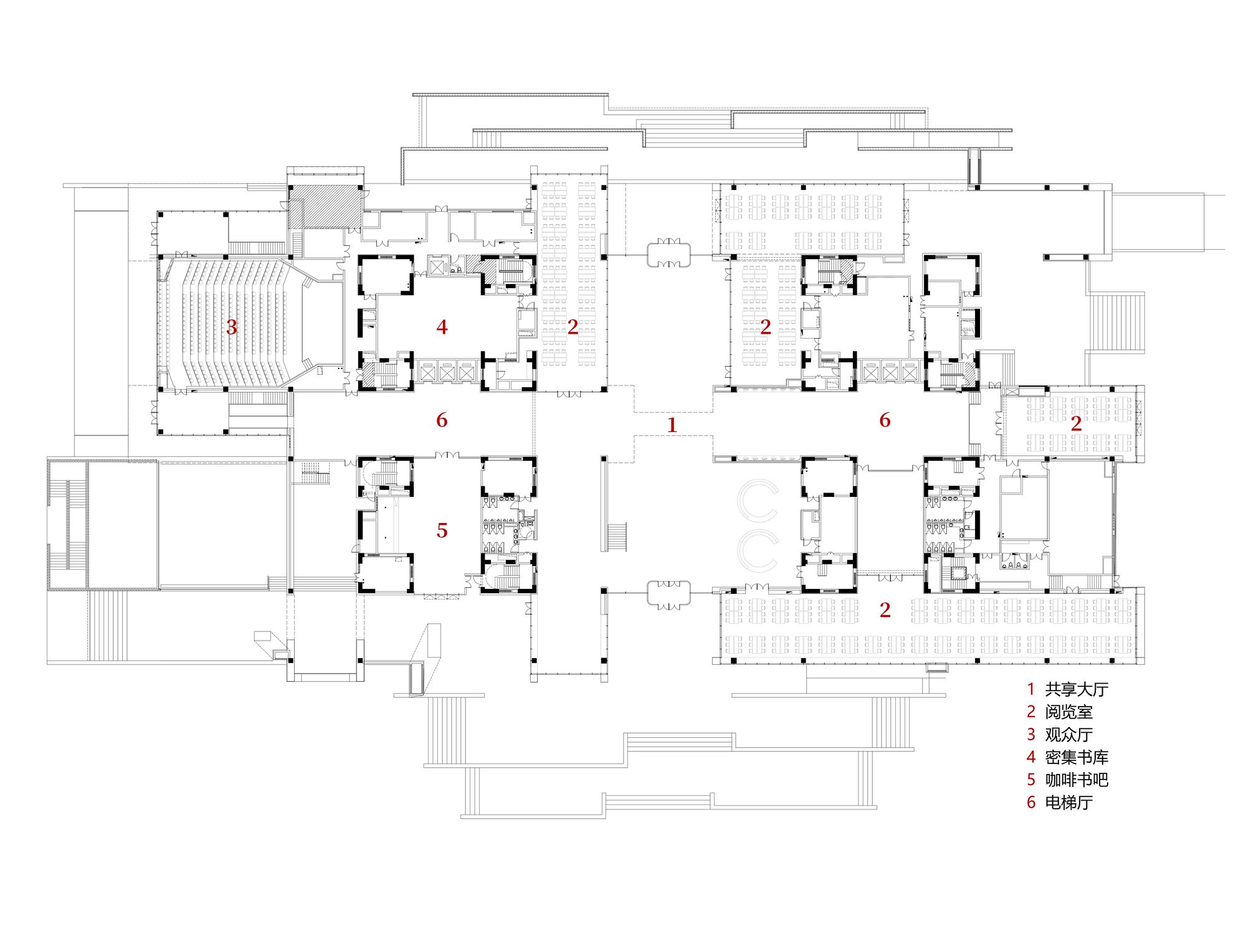 LIBRARY AND SCHOOL GATE OF CAUC | TJAD ORIGINAL DESIGN STUDIO - ARCH2O-26
