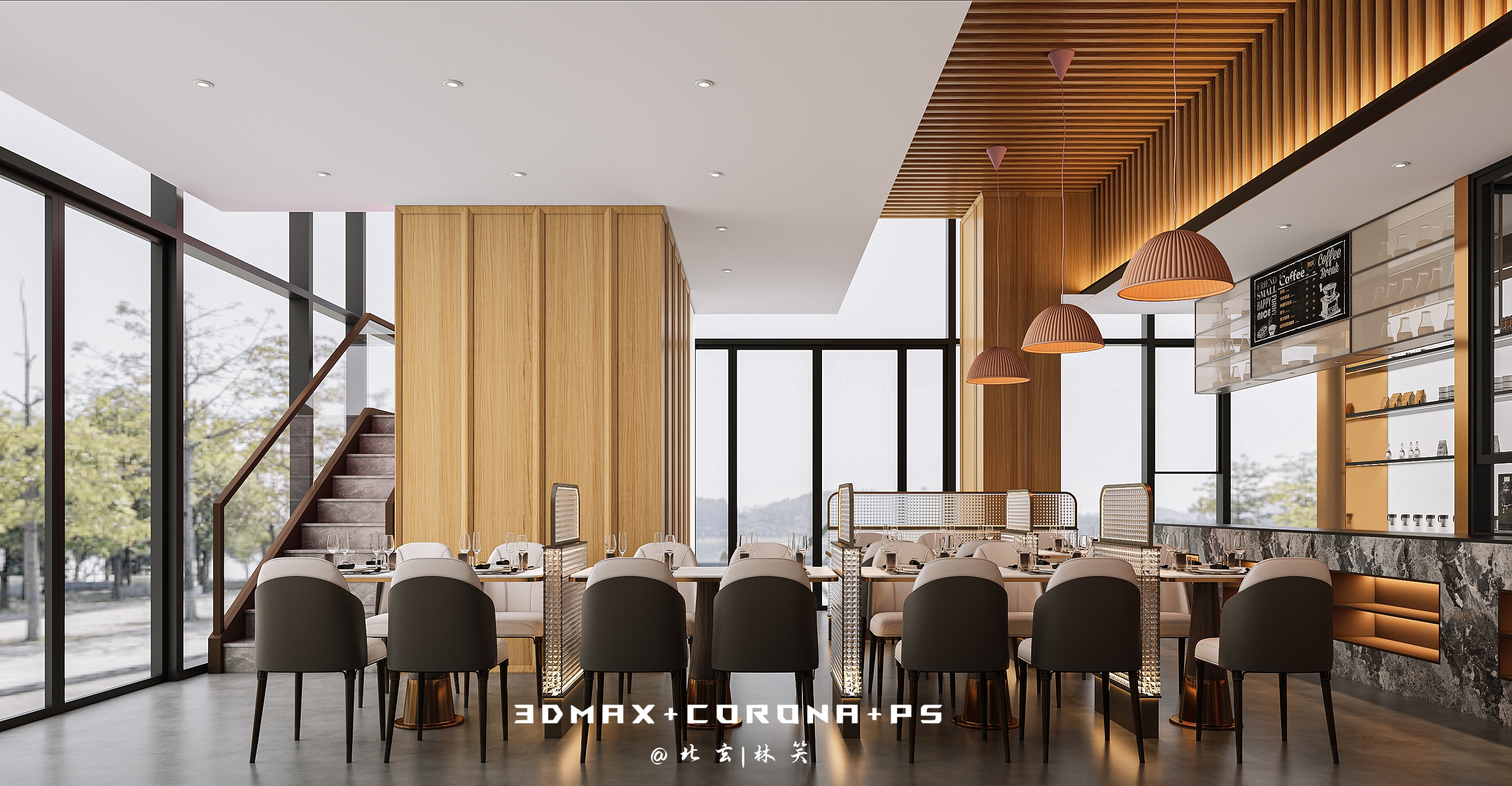 新中式茶餐厅】木质肌理里的烟火与雅致-1