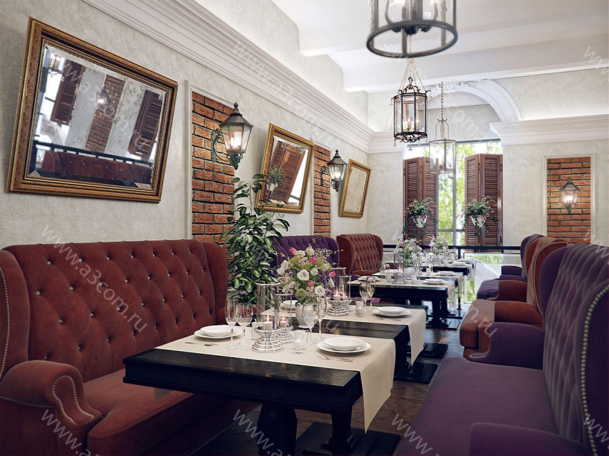 意大利风格餐厅设计丨俄罗斯莫斯科丨Атриком-2