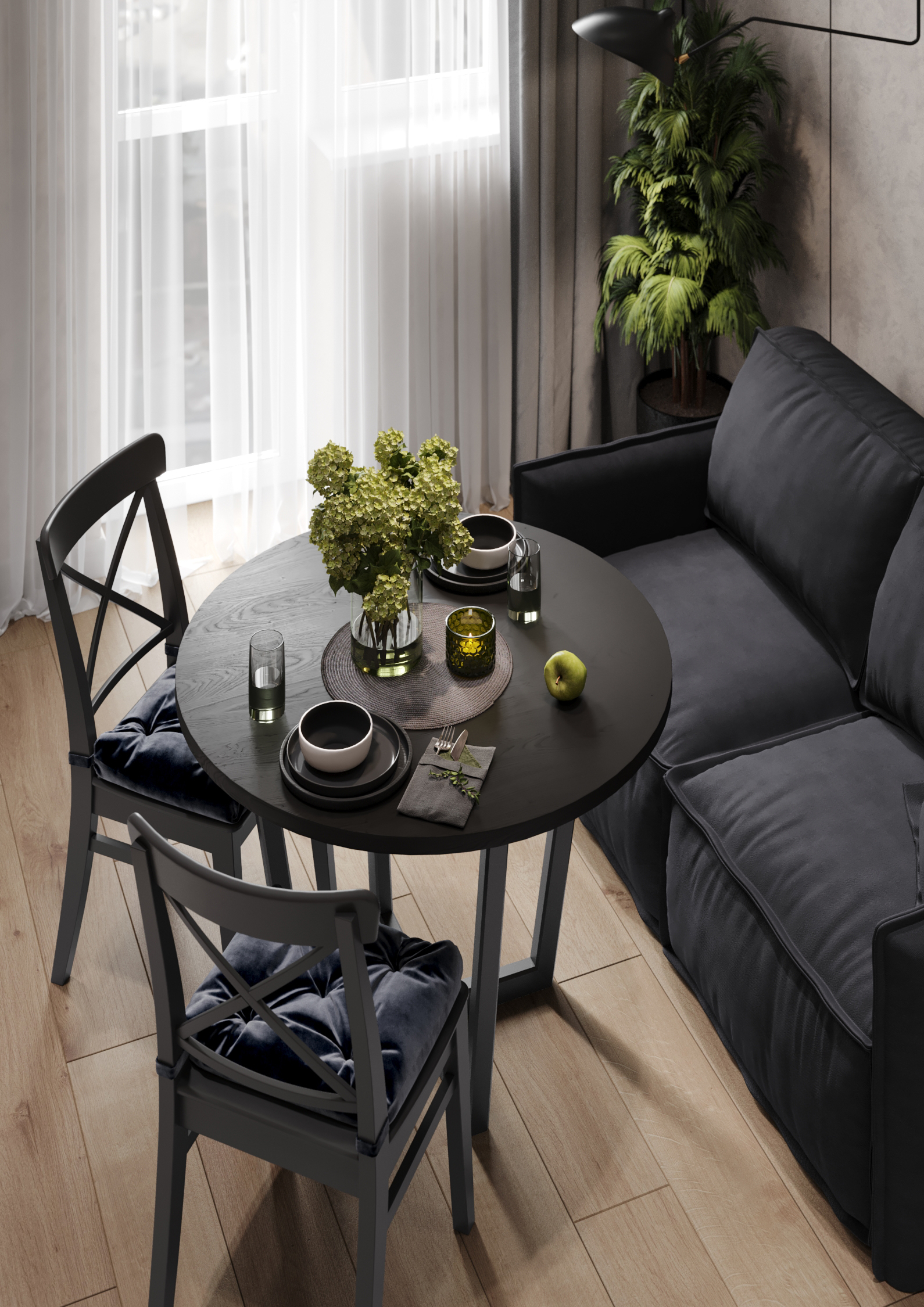 Кухня в ЖК Западные аллеи-0