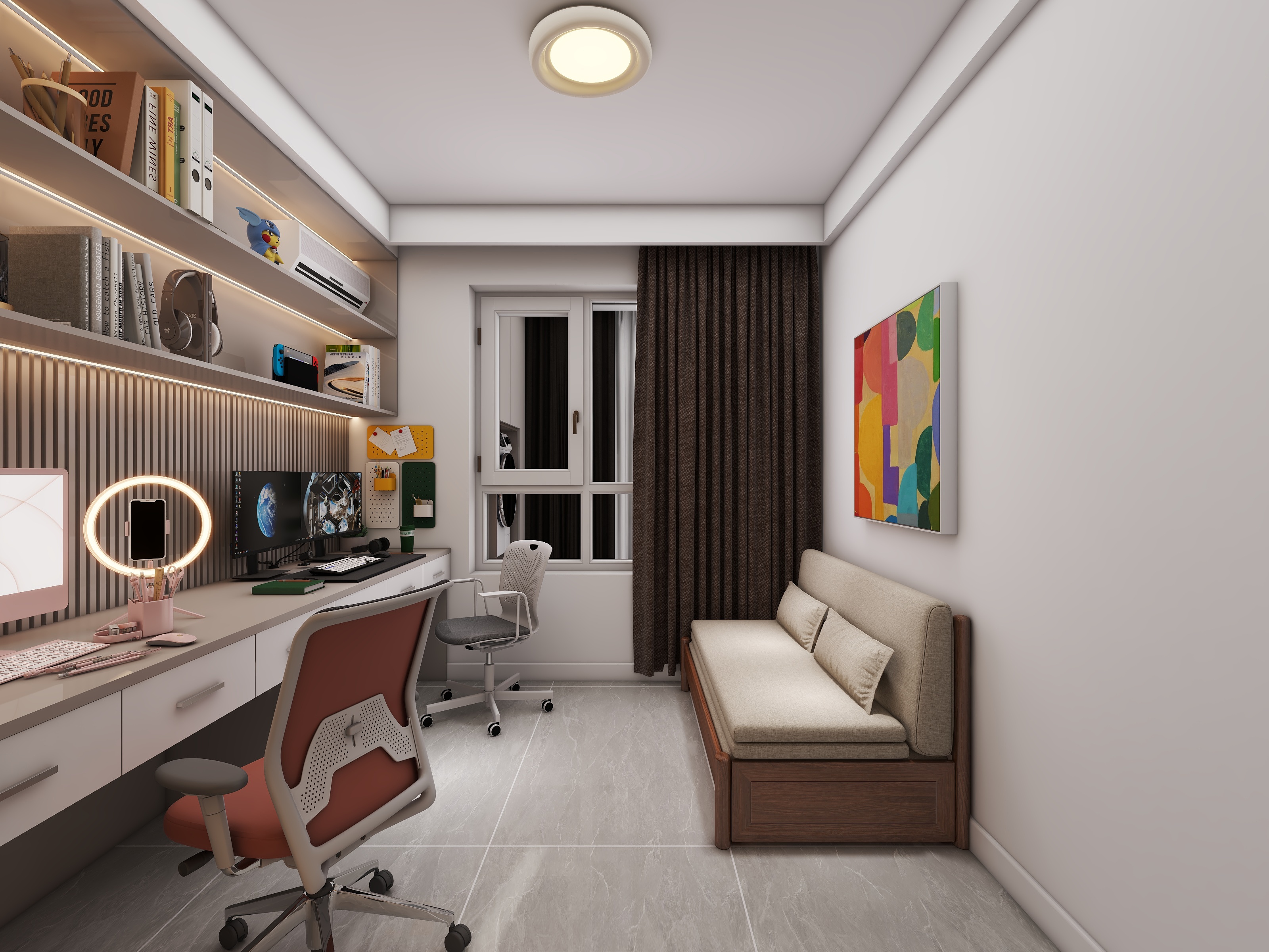 陕西安康万达one（119平方现代简约四居室）-50