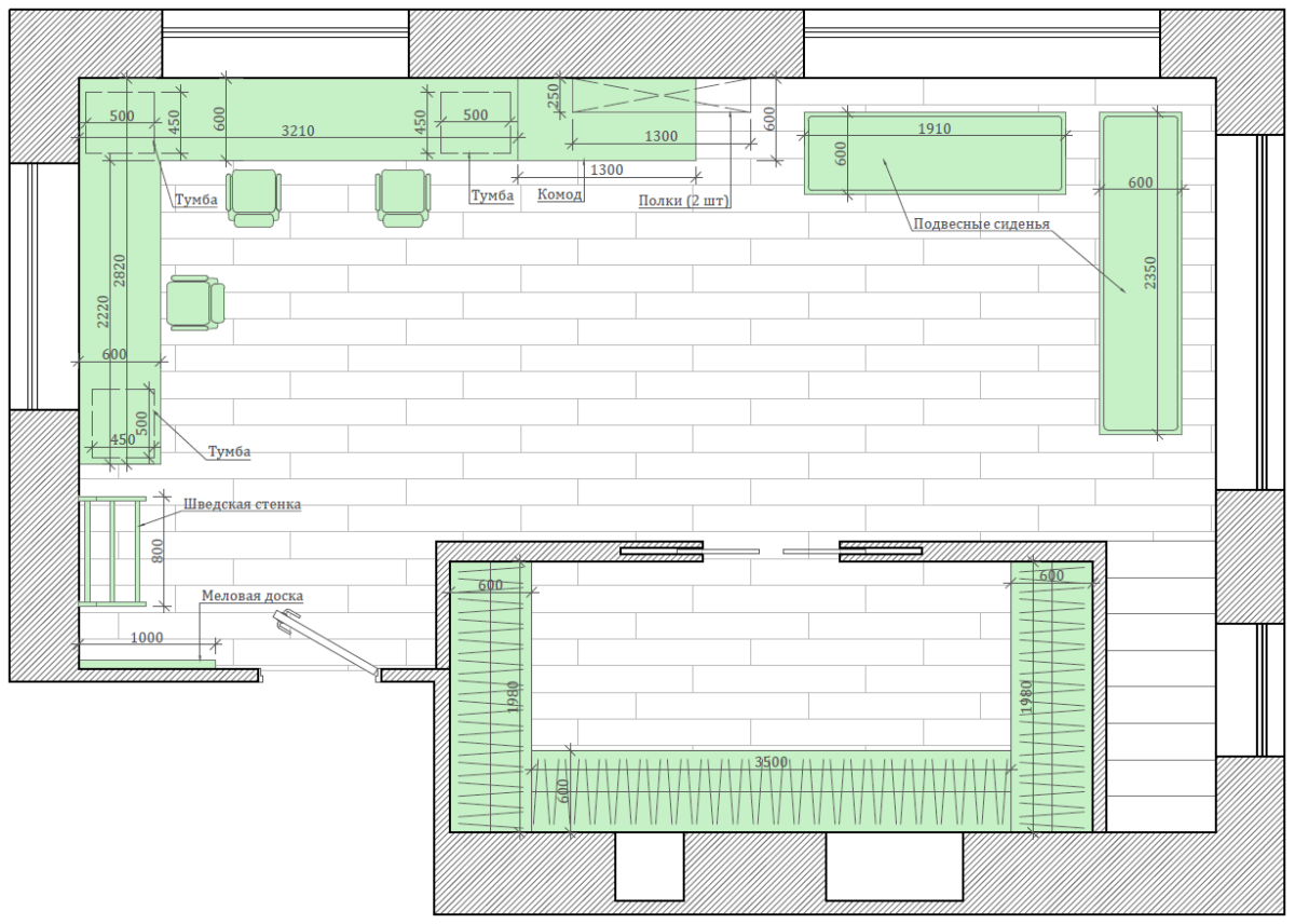 Детская мебель для комнаты 3 мальчиков от фабрики «Mamka™»-8