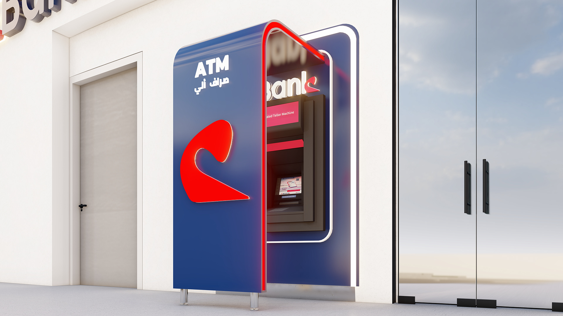 EBank| Facade, Signage, ATM Design-4