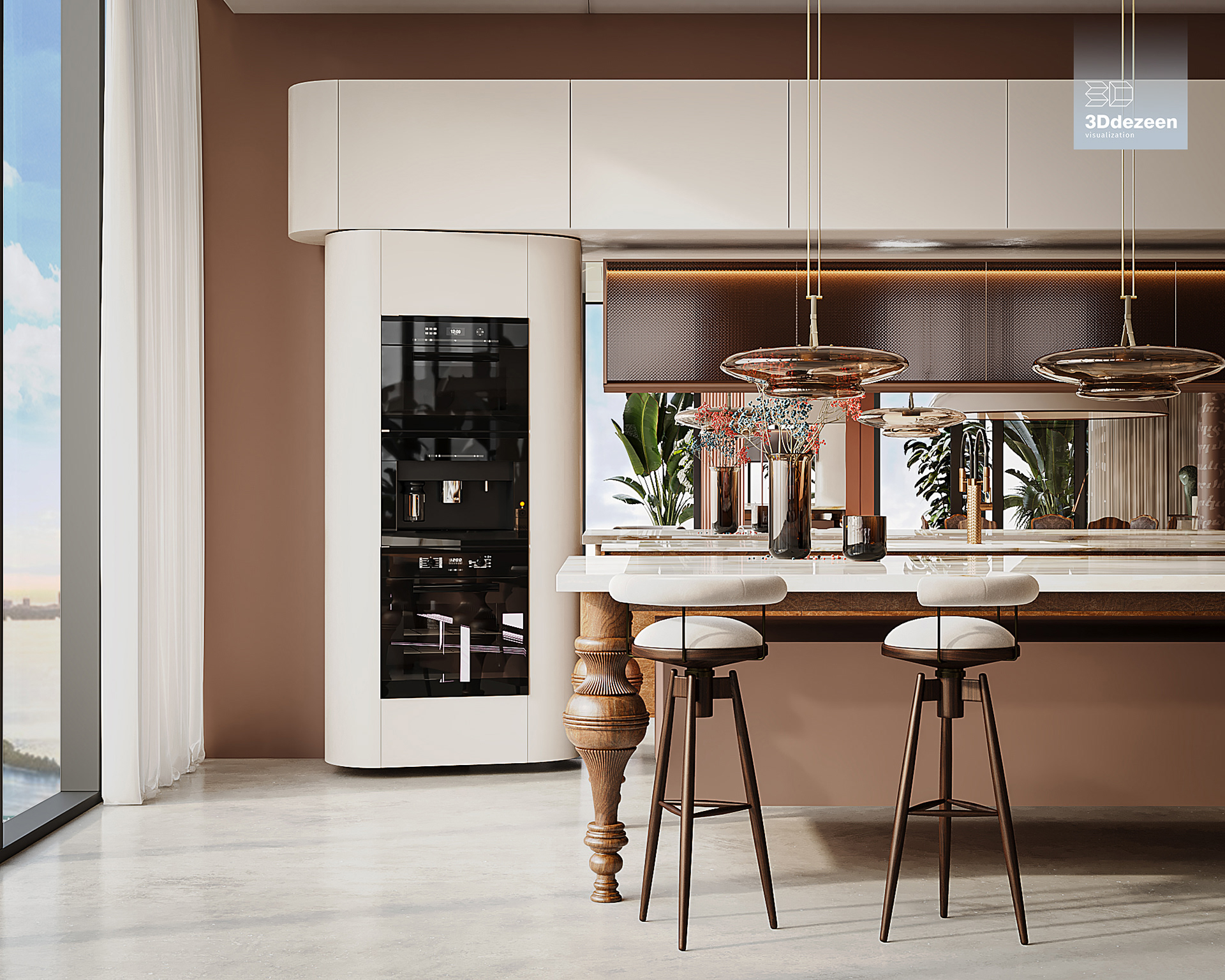 Miami Apartment 室内设计可视化丨美国-7