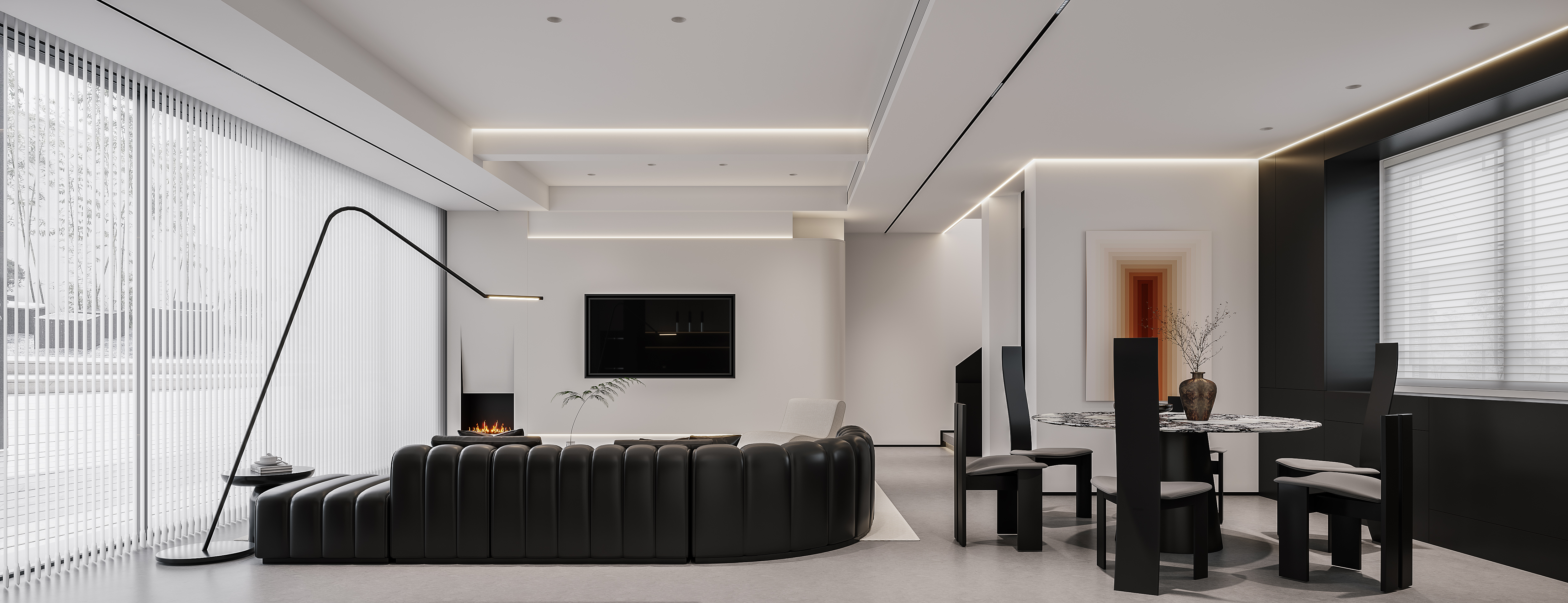 室内现代简约、客厅-4