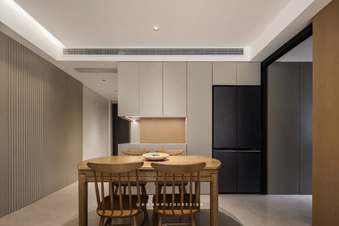PUZHU朴筑设计|温馨奶咖色，现代奶油风-49