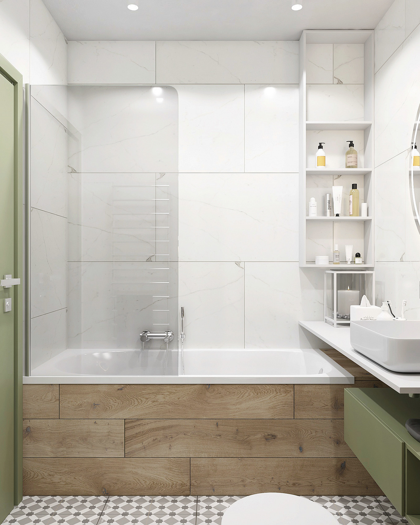 夏日清凉的清新冷色系室内设计-20