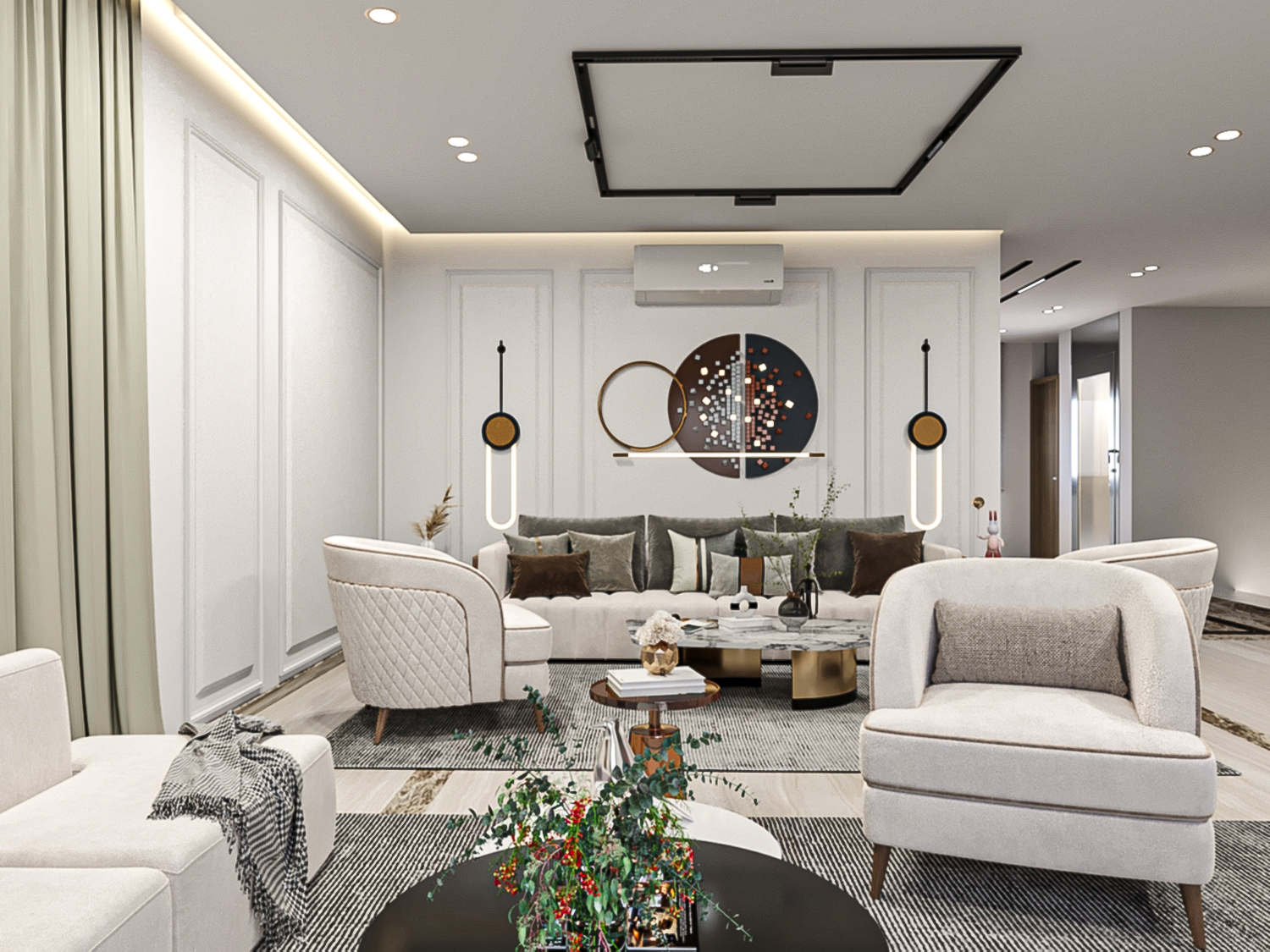 Villa Interior Design (Katameya Gardens New Cairo)-13