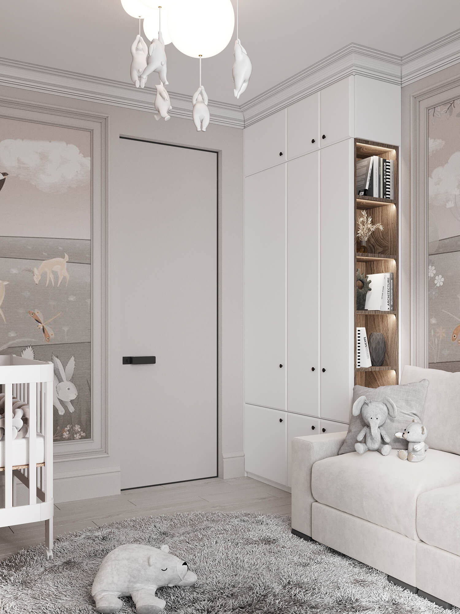 90㎡高级灰色系公寓设计 至素至简，气质非凡！-33