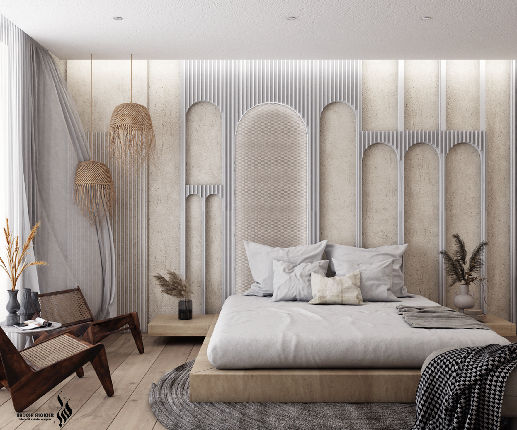酒店卧室设计丨HADEER ESSAM SHOKIER-7