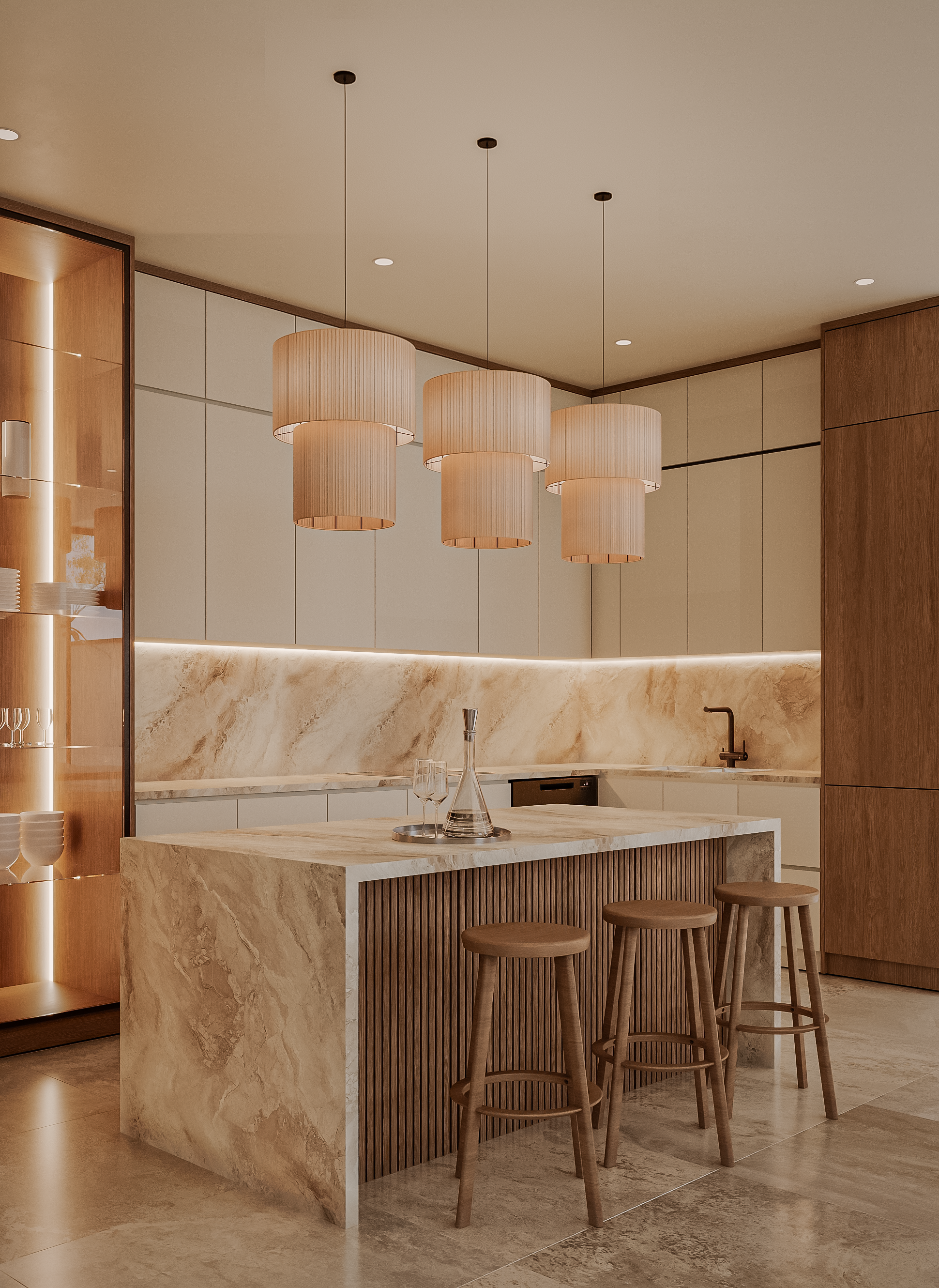 Tropical Living-Kitchen room-9