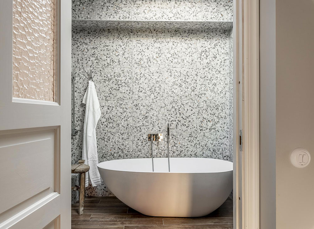 瑞典独特公寓设计,阁楼卧室墙纸亮点-35