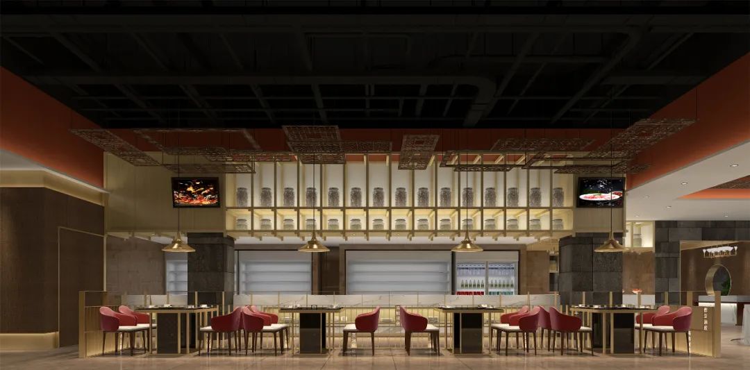 内蒙古一捞一世界豆捞火锅店设计案例-43