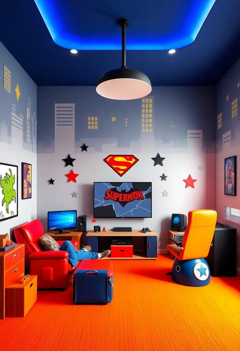 青少年超级英雄主题房间设计-96