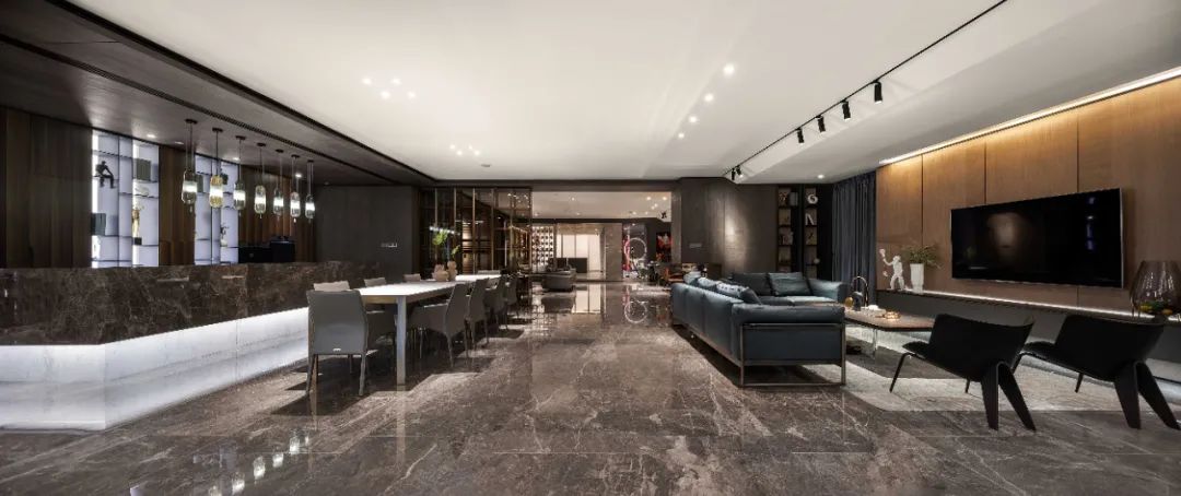 浙江宁波三雄木作展厅 | 木石交织的简约美学空间-23