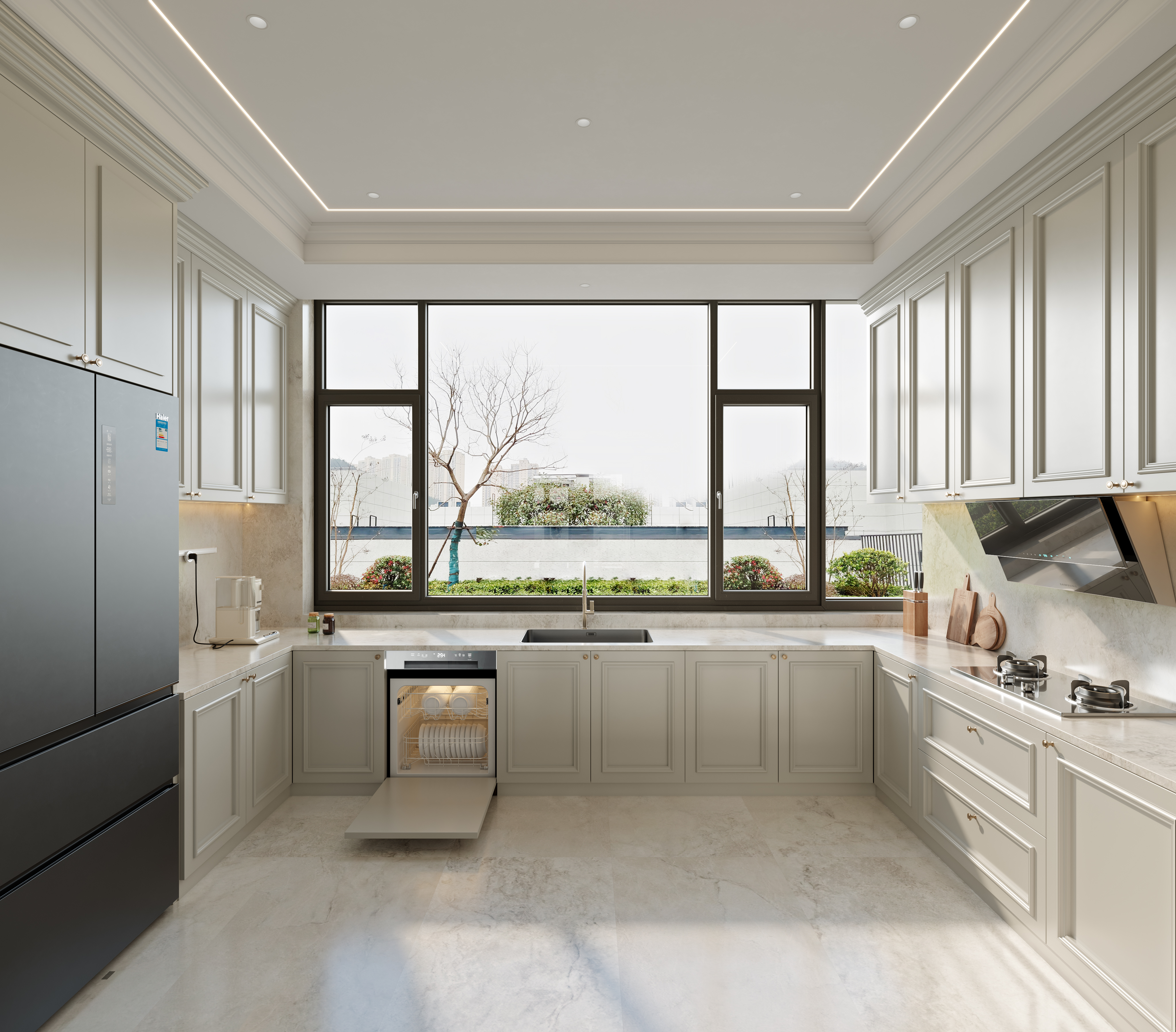 美式别墅  美式客厅-11