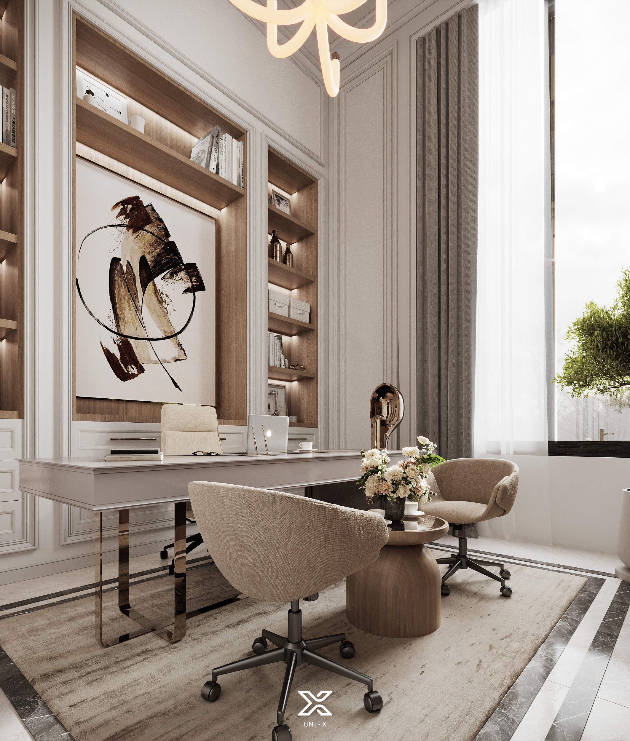 沙特阿拉伯个人办公室设计项目-8