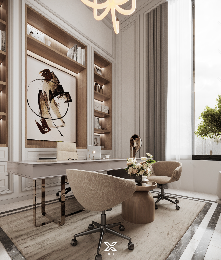 沙特阿拉伯个人办公室设计项目-8