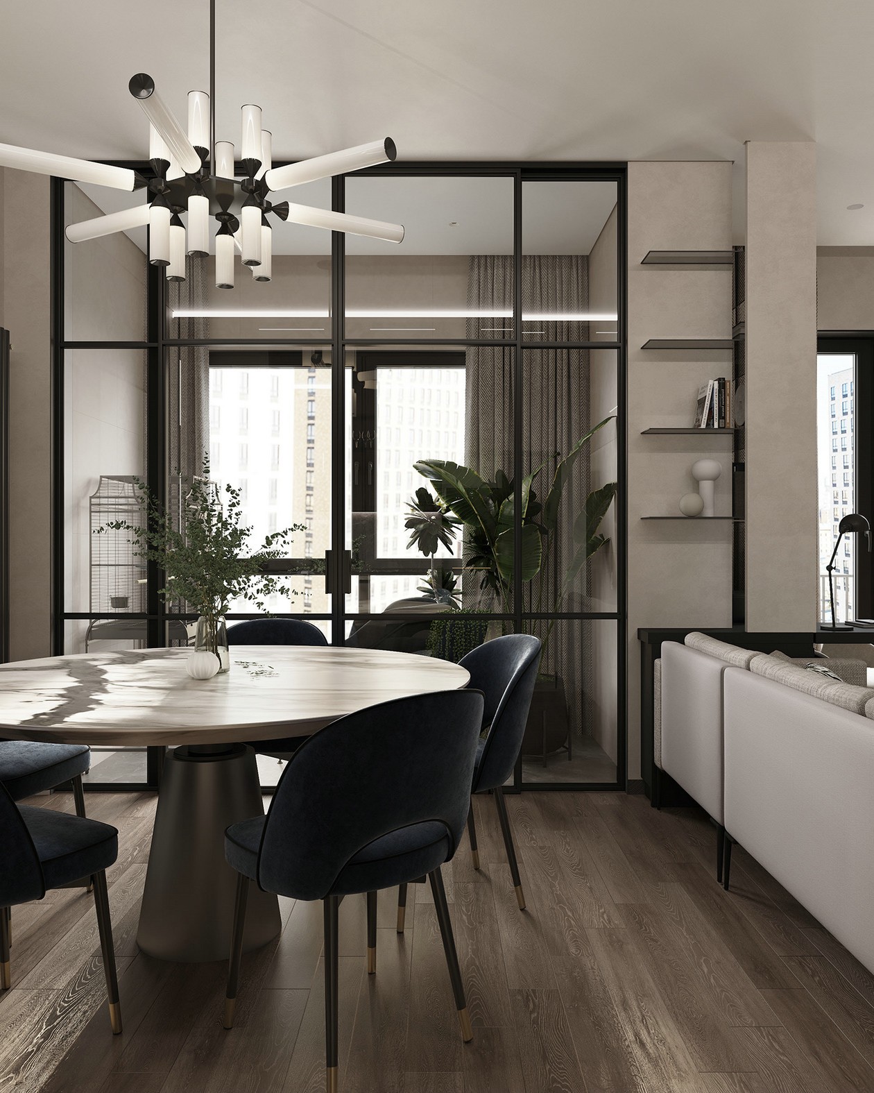 93㎡ 优雅、耐看、灰色系公寓-4