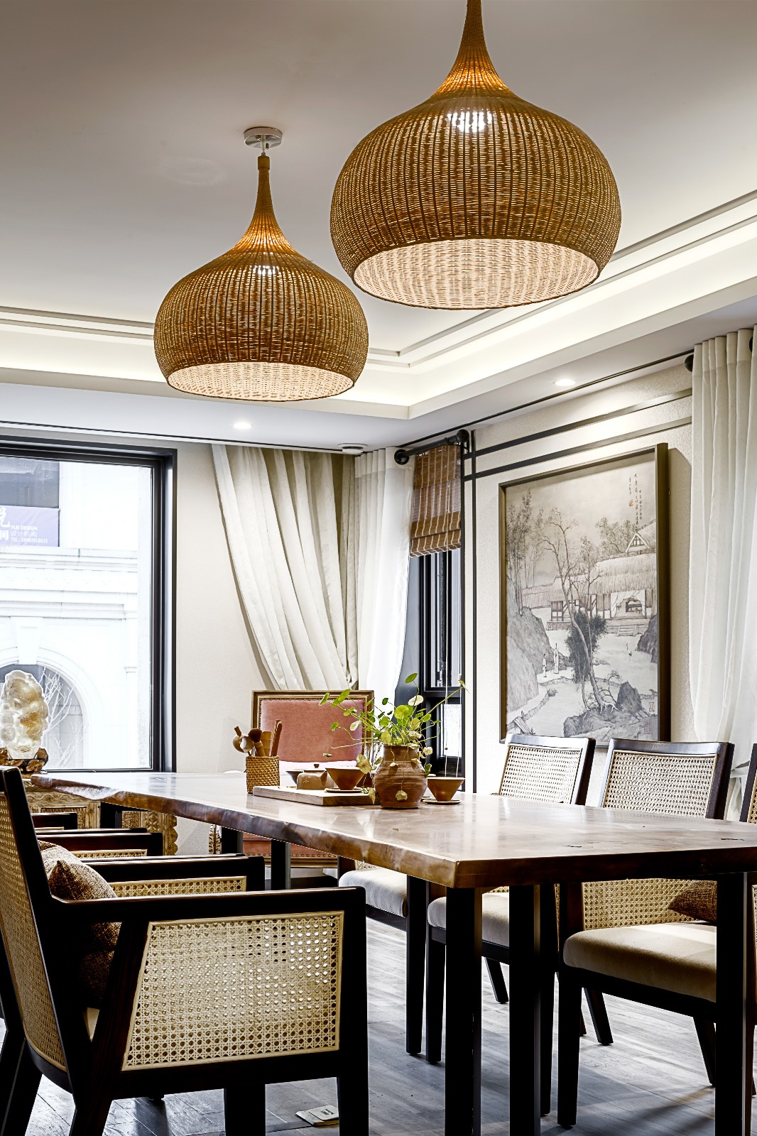 一线江景大宅，现代东方韵味与居家温情完美融合-26