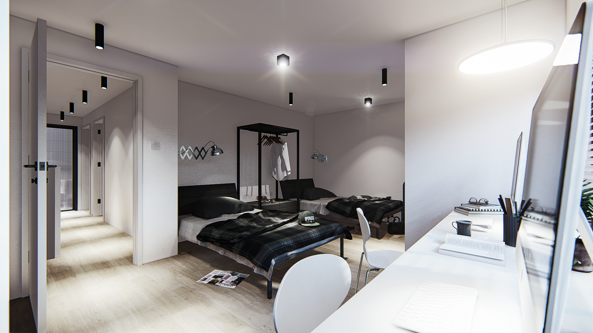 TAGC 90㎡ Loft 室内效果图-20