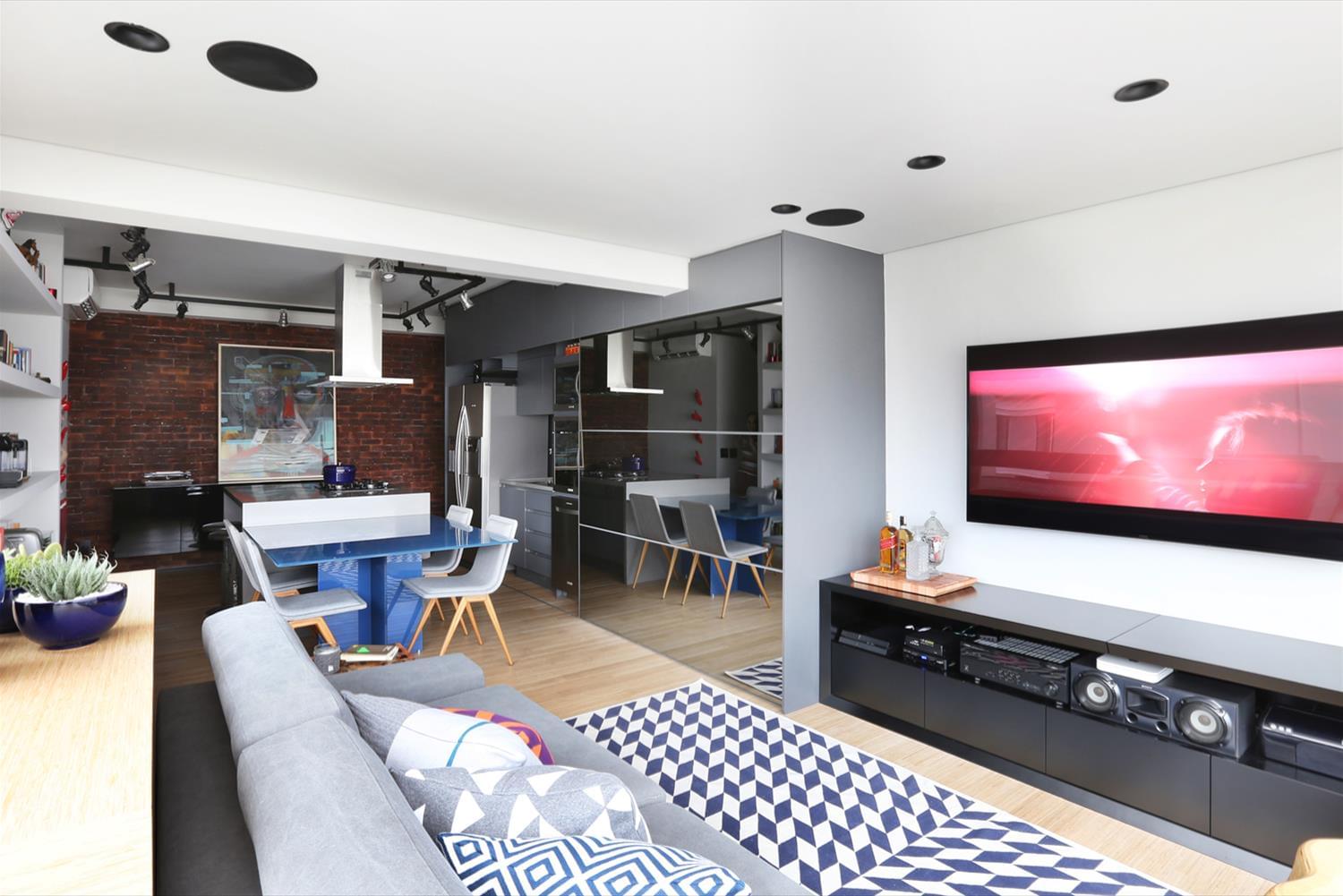 巴西 60 平米工业风公寓，打造宽敞空间-1