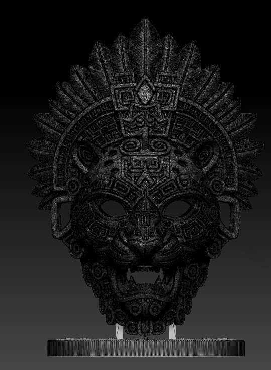 Aztec Jaguar Warrior Mask-20