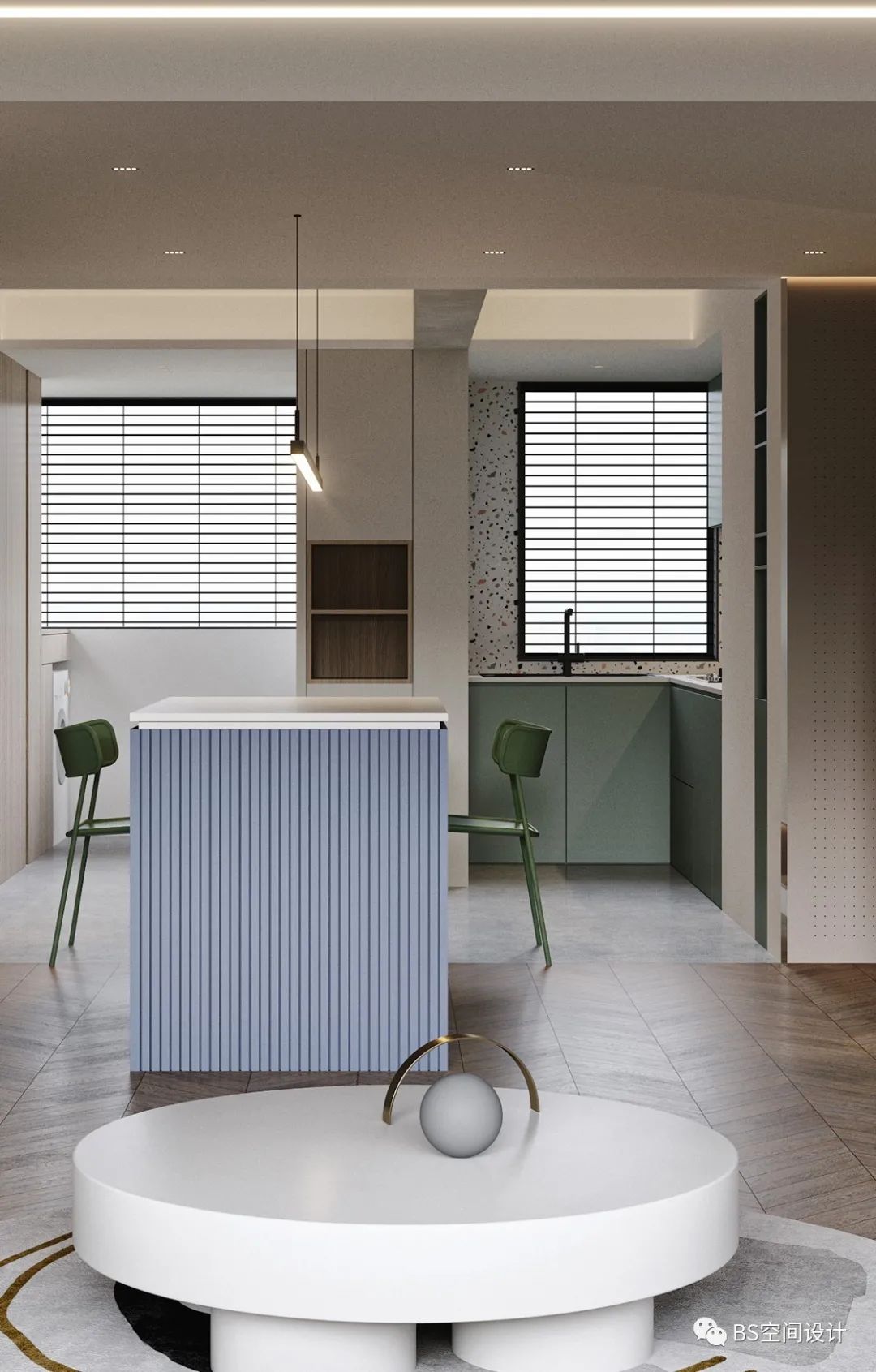 上海瑞华雅苑 110m2 现代简约之家，环形动线打造高级趣味的家-6