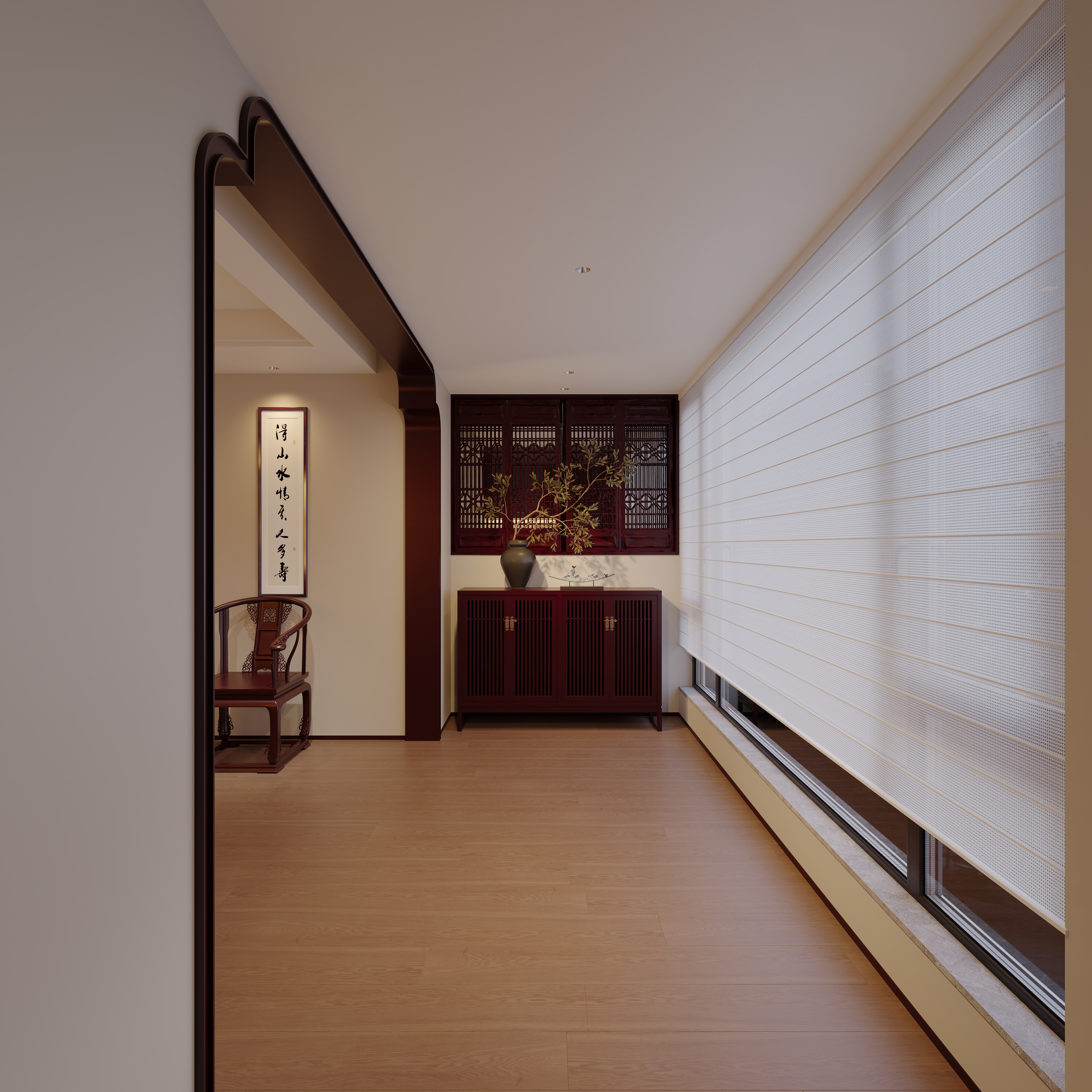 近期渲染 夜景新中式-9