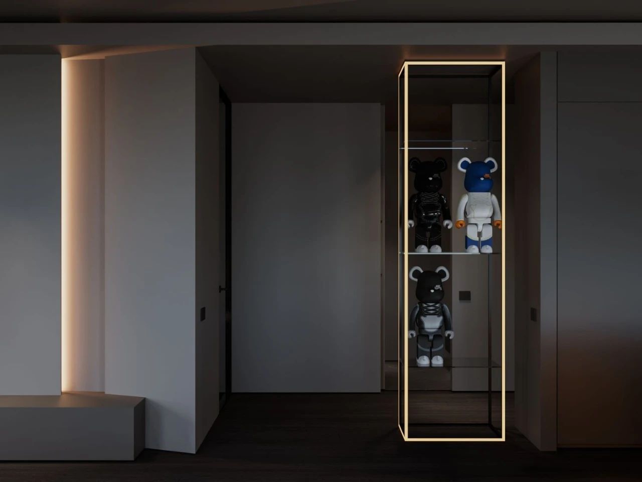 97㎡黑色调公寓设计-6