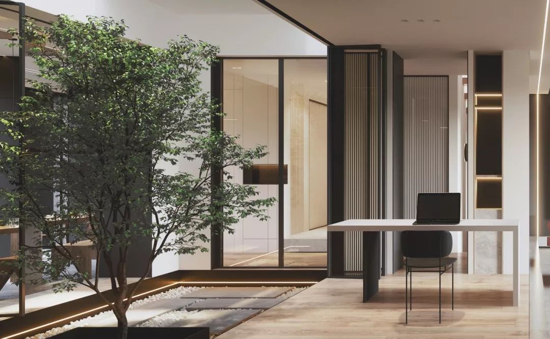 上海融信别墅极致简约设计,原始天井变身为空间亮点-21