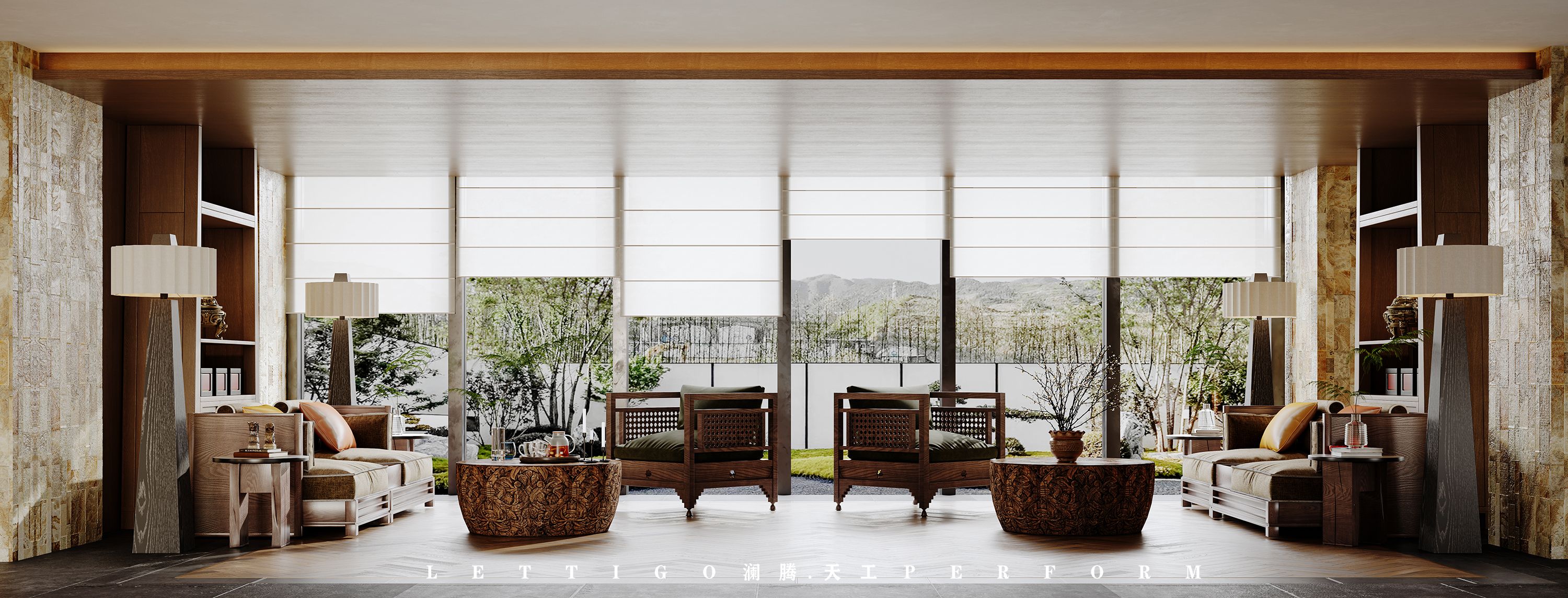 工装|混搭风酒店公共空间-5