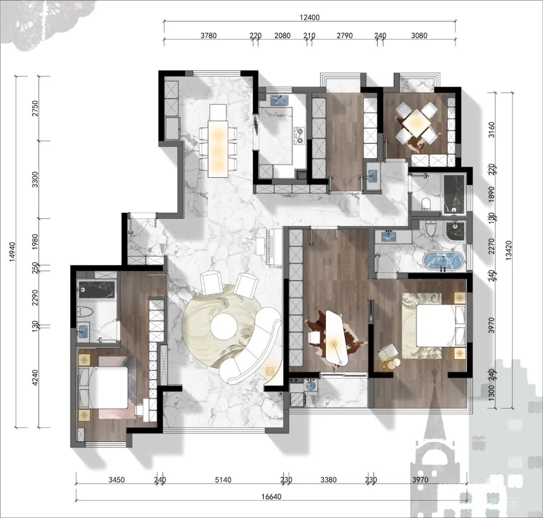 大亚第一城法式风住宅丨苏丹丨金螳螂家丹阳店-4