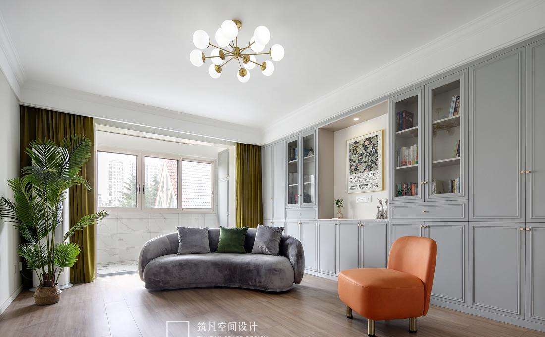 轻盈宜居的灰蓝色调家居丨筑凡空间设计-7