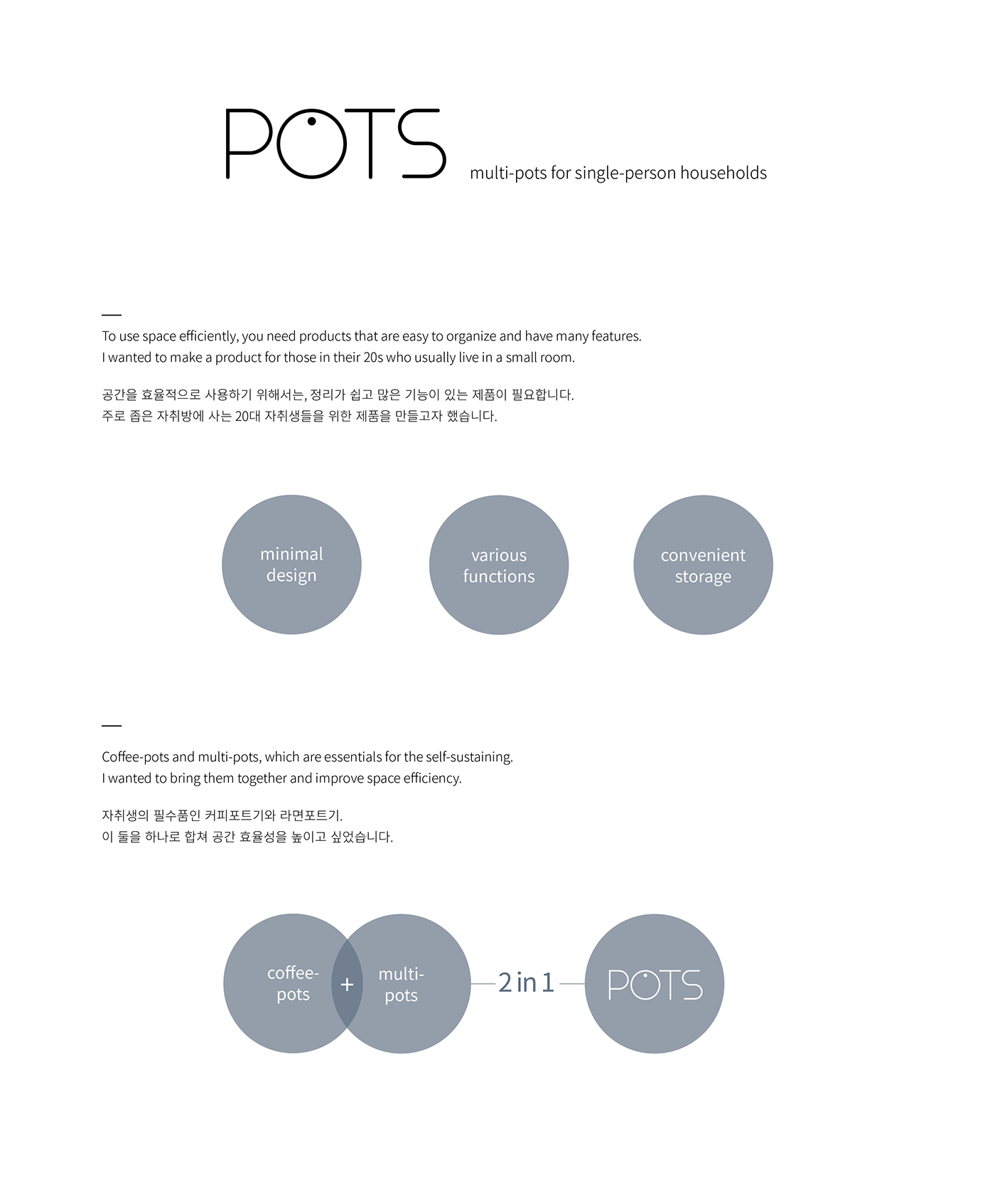 单人家庭的舒适生活 | POTS 多功能电水壶设计-1