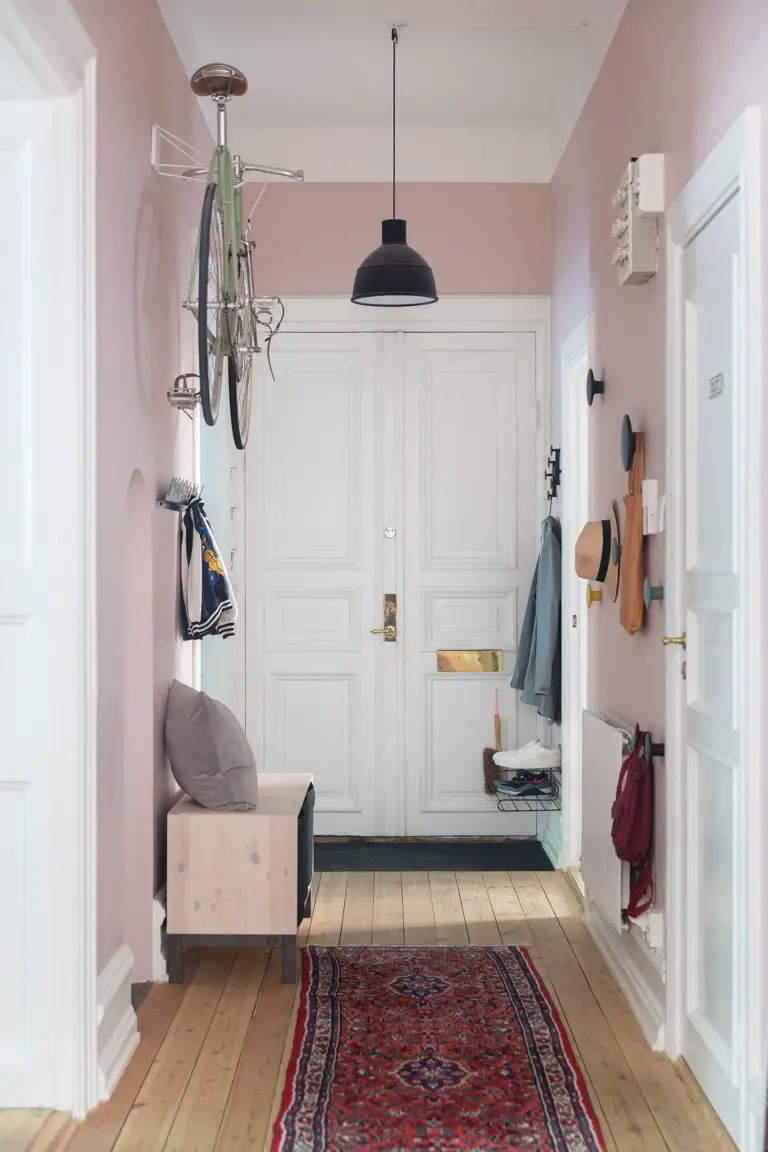 瑞典北欧风公寓 | 粉蓝配色的清新魅力-17