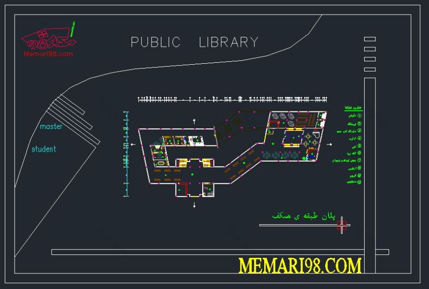 公共图书馆平面图设计项目-26
