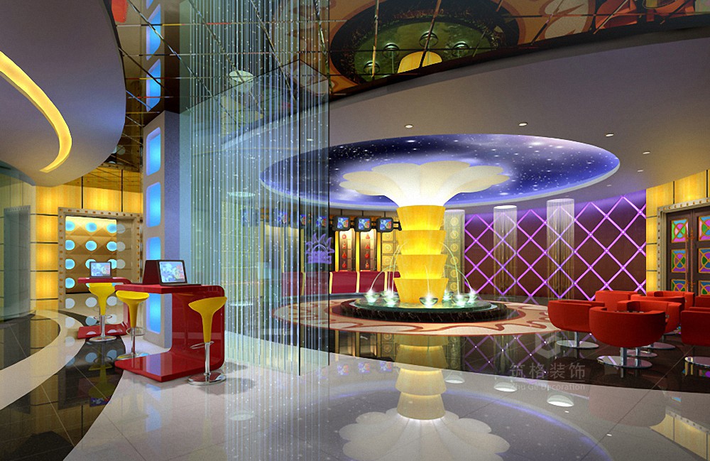 天籁村KTV丨成都水吧装修设计公司-5