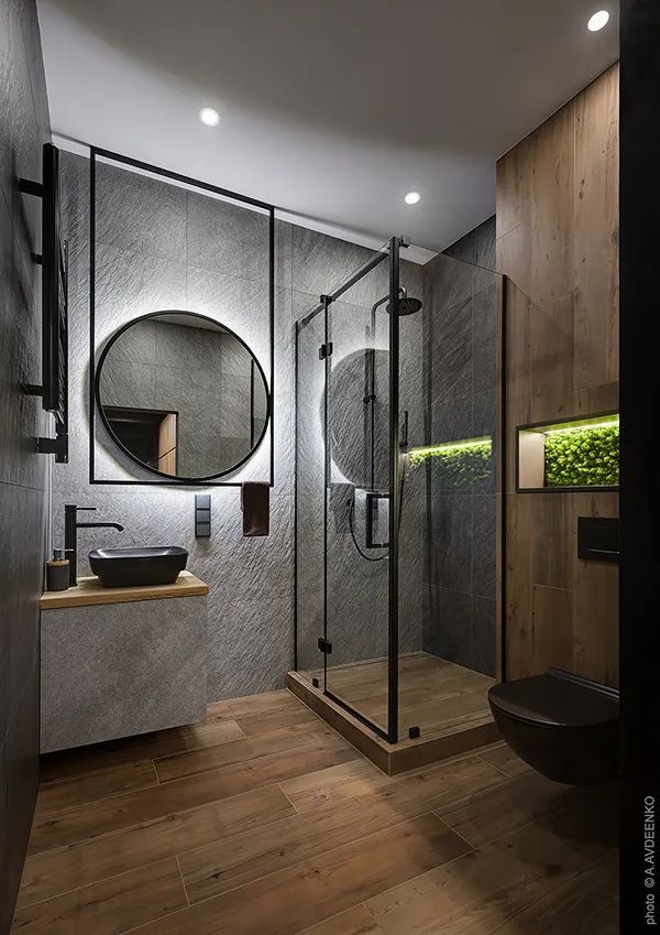 圆形通道串联生活空间，116㎡现代私宅魅力非凡-15