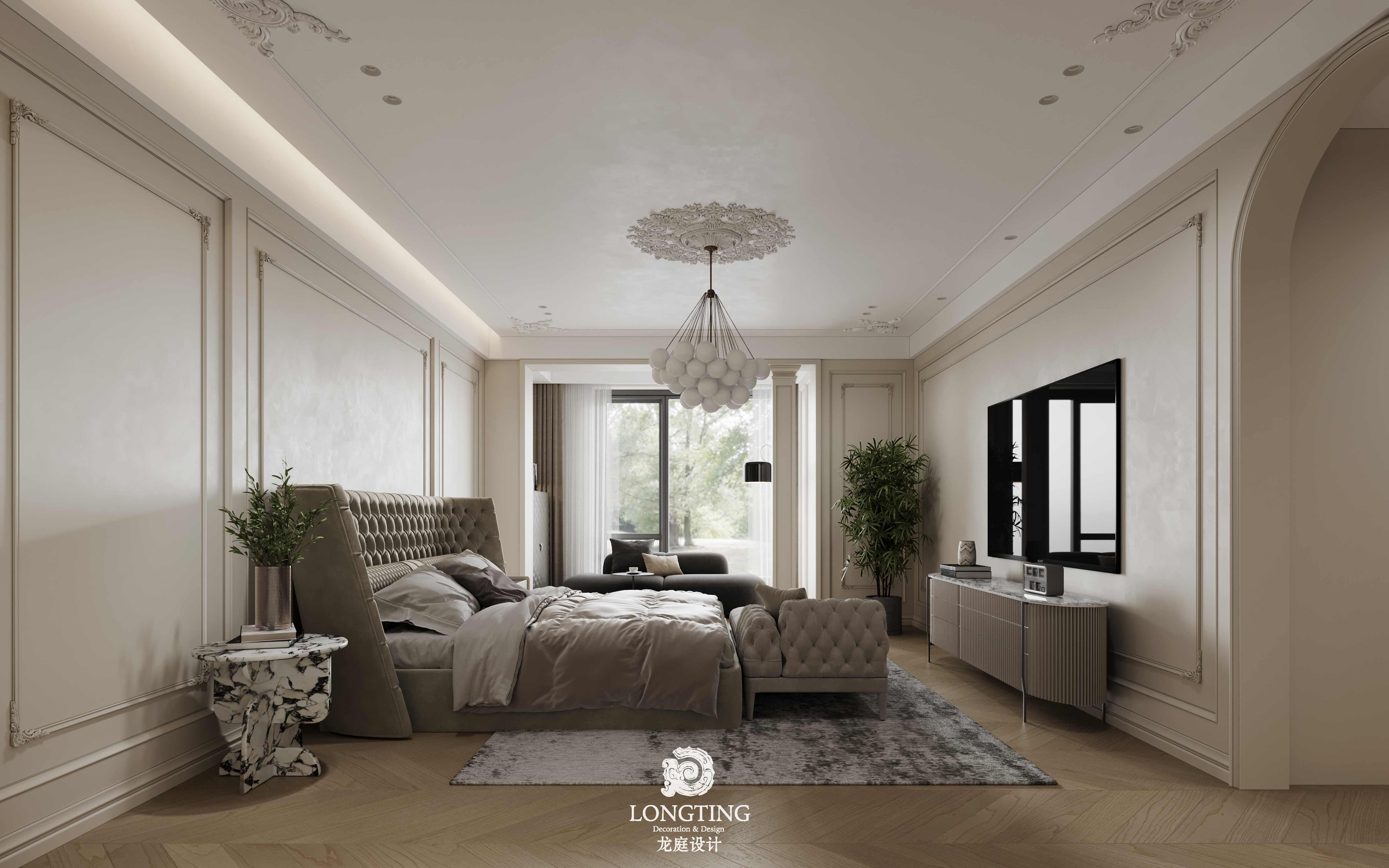 深色系法式空间-18