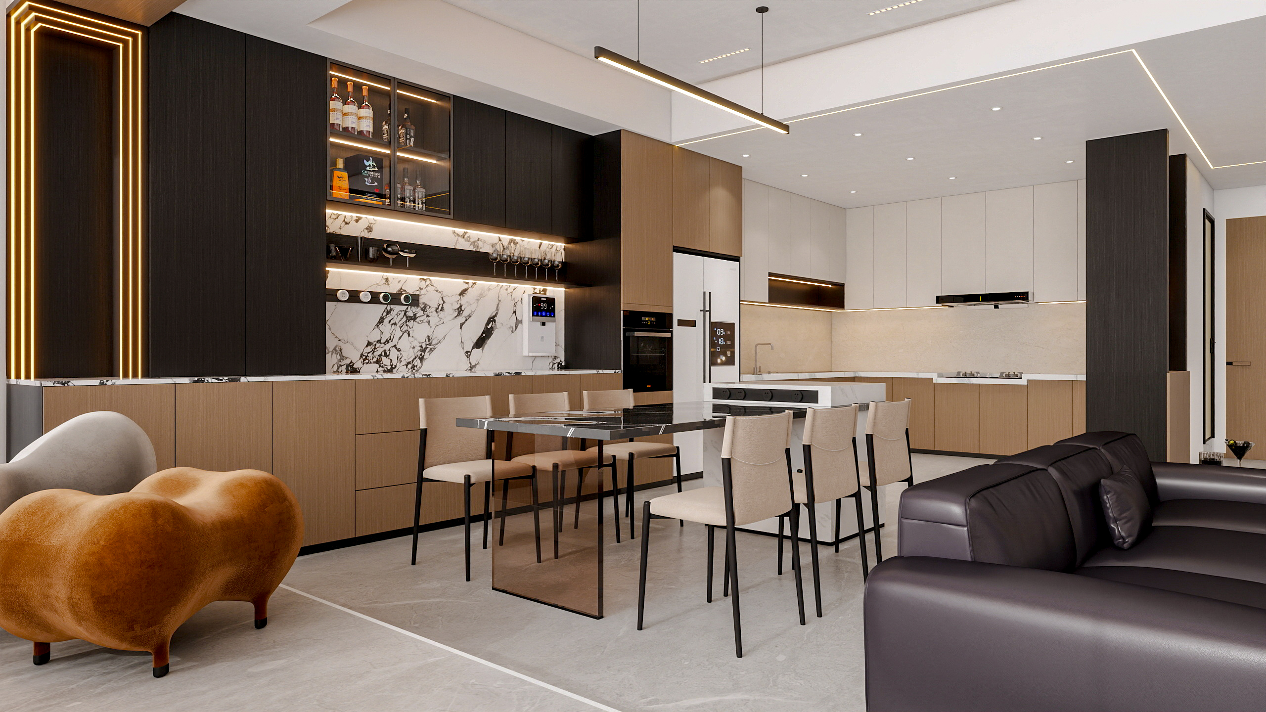 四川成都郫都春屿溪岸（295平方意式极简四居室）-16